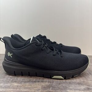Kuru Flex Via Women's 8 Sneaker Jet Black-Desert Green Lace Up Shoe Running